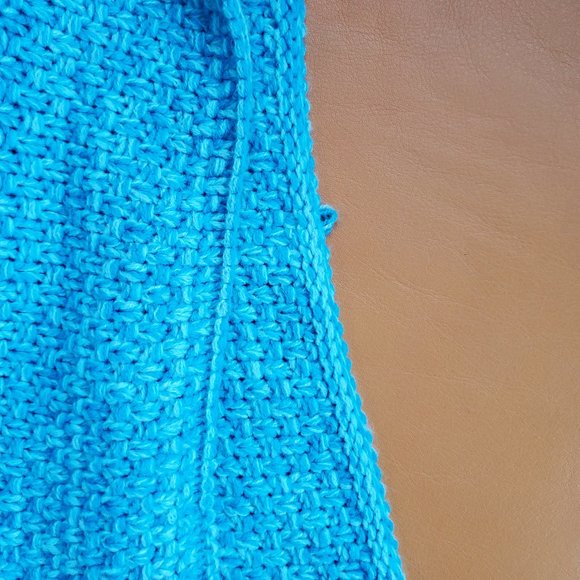 Adult Kids Girls Teal Mermaid Tail Crochet Sofa Blanket Soft Comfy Warm Wearable - Picture 6 of 11